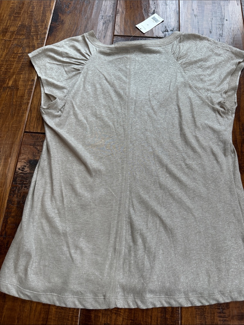 Banana Republic Taupe V-Neck Short Sleeve Tee - Picture 7 of 10